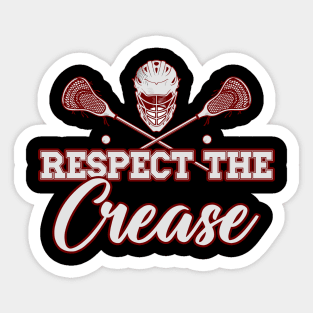 Respect The Crease Lacrosse Sticker